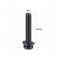 Uxcell M4 X 25mm Carbon Steel Phillips Pan Head Machine Screws Bolts Combine With Spring Washer And Plain Washers 50pcs