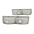 Turn Signal Light Pair For Chevy K1500 K2500 K3500 1988 1989 Clear Lens Dual Head Lights Gm2520103 Gm2521103 Driver And 