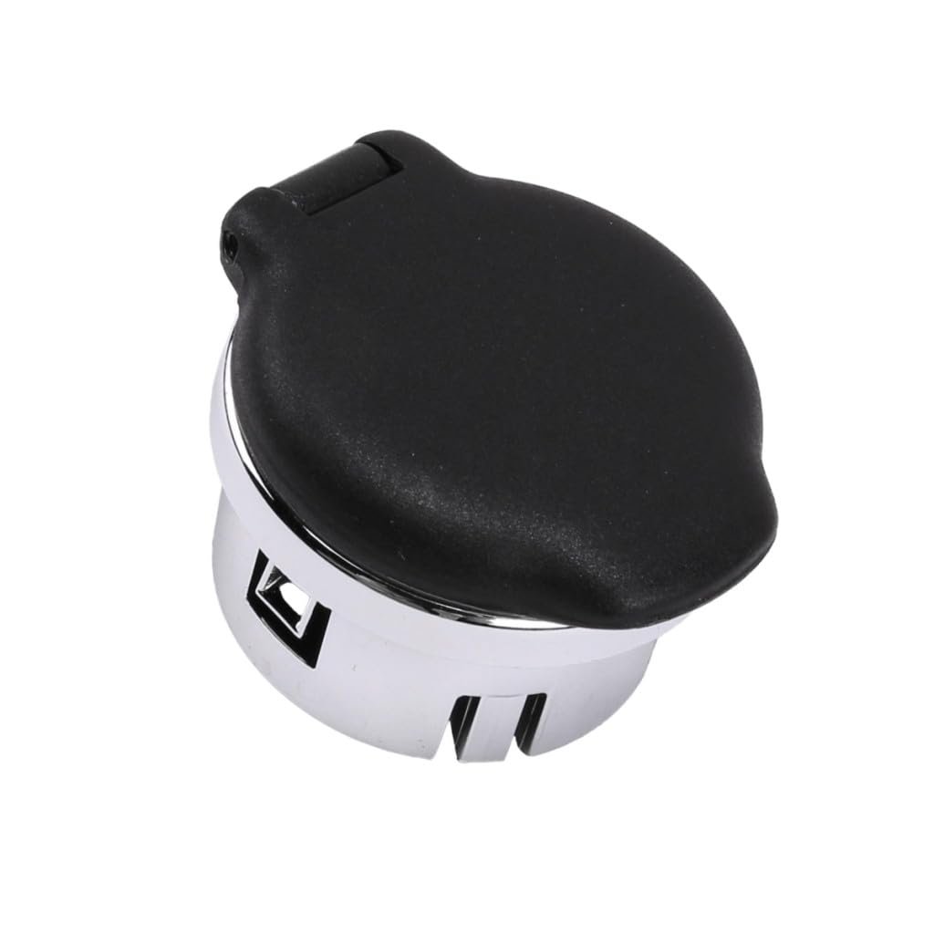 Power Outlet Cover For Chevy Tahoe 2007 To 2014 Ebony Black Plastic 0 87 Inside Diameter 1 06 In Outside Tether Attached