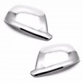 Chrome Door Mirror Cover With Led For Volkswagen Touareg 2008 To 2010 Silver Abs Plastic Side Covers Left And Right Pair 