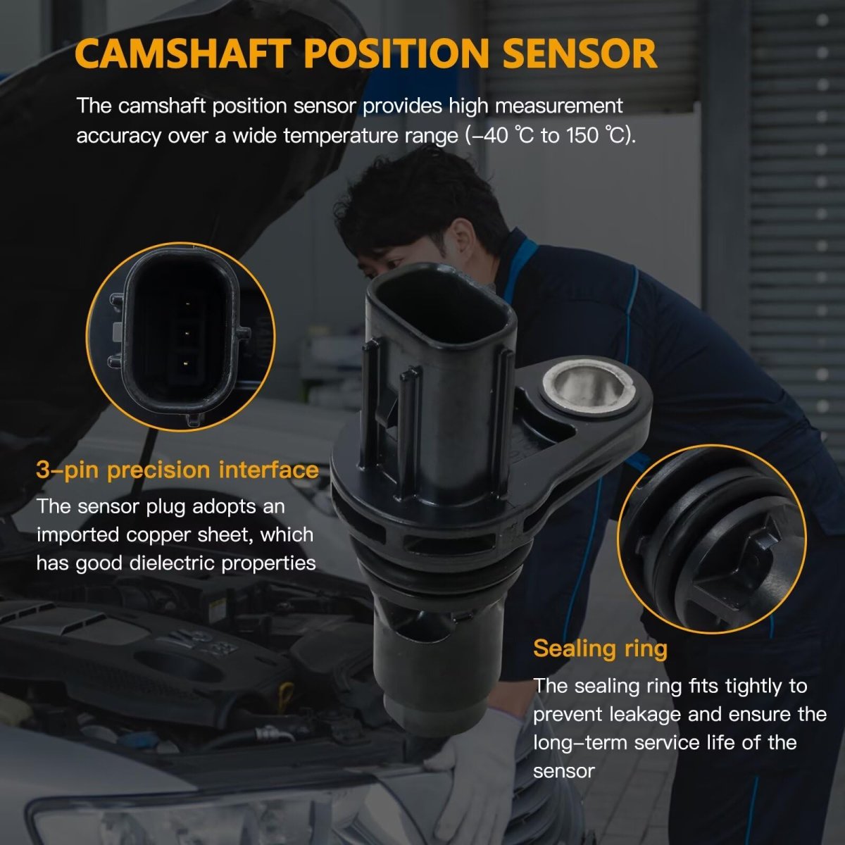 Engine Camshaft Position Sensor 90919-05060 For Toyota And Lexus 1 Pack Replacement Part Matrix Camry Corolla Rav4 More