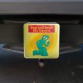 Stop And Smell The Flowers Gumby Tow Trailer Hitch Cover Plug Insert