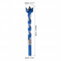 Uxcell Forstner Wood Boring Drill Bit 18mm Dia Hole Saw Carbide Alloy Steel Tip Hex Shank Cutting For Hinge Plywood Tool Blue