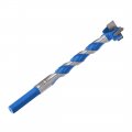 Uxcell Forstner Wood Boring Drill Bit 18mm Dia Hole Saw Carbide Alloy Steel Tip Hex Shank Cutting For Hinge Plywood Tool Blue