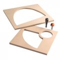 Bts-001 Bowl And Tray System With Router Bit Collet Extension 2 Templates Instructional Dvd 
