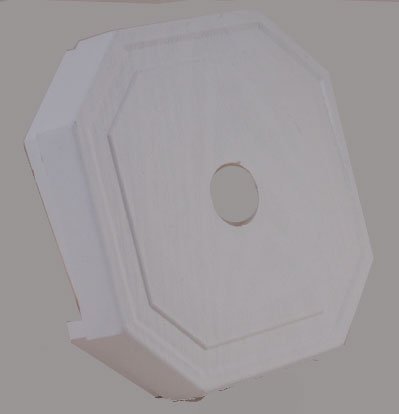 Block Mount Wht 6 7x6 7