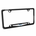 Ipick Image Made For Chrysler Logo Black Real 3k Carbon Fiber 50 States 4 Holes License Plate Frame