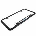 Ipick Image Made For Chrysler Logo Black Real 3k Carbon Fiber 50 States 4 Holes License Plate Frame