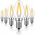 Bluestars Christmas Decoration C7 E12 Candelabra Base Led Light Bulbs 120v 3w Equal To 15 Watt 2700k Warm White 100lm Candle 