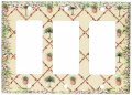 Art Plates Bahama Pineapple Switch Plate Triple Rocker 