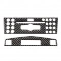 Navigation Panel Cover Center Console Trim Fit For C Class W204 2005-2012 Car Carbon Fiber Styling Accessories 