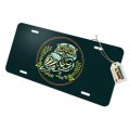 Wise White Tribal Owl Novelty Metal Vanity Tag License Plate