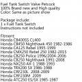 Topteng Motorcycle Petcock Fuel Shutoff Valve Replacement Tank Switch Fits For Honda Cmx250 Rebel 250 1982-2015 Cb250 Nighthawk