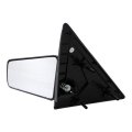 Driver Side View Mirror For 1994 Gmc Sonoma Jimmy Black Plastic Housing Manual Adjustment Fold Away Design Clear Rectangular