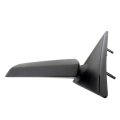 Driver Side View Mirror For 1994 Gmc Sonoma Jimmy Black Plastic Housing Manual Adjustment Fold Away Design Clear Rectangular