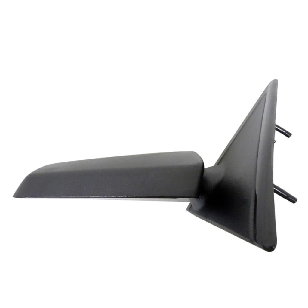 Driver Side View Mirror For 1994 Gmc Sonoma Jimmy Black Plastic Housing Manual Adjustment Fold Away Design Clear Rectangular