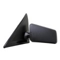Driver Side View Mirror For 1994 Gmc Sonoma Jimmy Black Plastic Housing Manual Adjustment Fold Away Design Clear Rectangular 