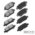 D908 D828 Brake Pads Set Front And Rear Disc For Toyota Camry 2002 2006 Usa Built 4 Wheel Models Ceramic Semi Metal With 
