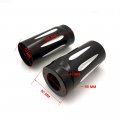 Httmt Fc001- Hollow Cnc Cut Black Fork Boot Slider Cover Cow Bells Compatible With H-d-davidson 1986-2013