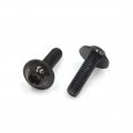 Uxcell 10pcs Black Metal M6 X 20mm Hex Head Fairing Bolts Screws For Motorcycle