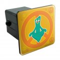Meditating Gumby With Peace Sign Tow Trailer Hitch Cover Plug Insert