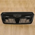 Kuafu Front Grille Grill Compatible With 2019-2021 Subaru Forester Painted Bumper Upper Hood Black