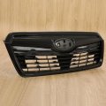 Kuafu Front Grille Grill Compatible With 2019-2021 Subaru Forester Painted Bumper Upper Hood Black