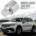 X Autohaux 539 Car Wheel Lock Lug Nut Anti Theft Screw Key For Volkswagen Touareg Scirocco Magotan Tiguan