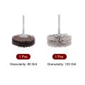 Abrasive Nylon Wheel Brush 120 Grits Cloth Flap Sanding 80 With 1 4 Inch Shank