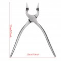 Leather Craft Flatten Pliers Straight Head Side Adjustment Press Clamp Cutting Snips Flush Nipper