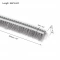 Uxcell Brush Weather Stripping Card-slot Seal Strip Pile Weatherstrip Sweep Elastic For Door Window 5m 16 4ft Length 5x6mm Wxh