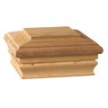 Newport Classic Cedar Post Cap For 4 In X Wood Posts Pyramid Style Flat Top Natural Finish Model 72262 