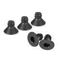10-24x1 4 Flat Head Socket Cap Screws 10 9 Grade Carbon Steel Hex Countersunk Screw Bolts Machine Fasteners Fully Threaded 