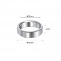 Uxcell 5pcs Stainless Steel Spacer 12mm Bore X 15mm Od 4mm Length Screw Standoff Bushing Plain Finish Round Metal For Id Screws