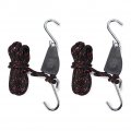 Zerone 2pcs 1 4 Inch Lifting Pulley Rope Stainless Steel Sliding Ropes As Shown 