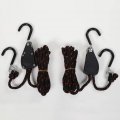 Zerone 2pcs 1 4 Inch Lifting Pulley Rope Stainless Steel Sliding Ropes As Shown
