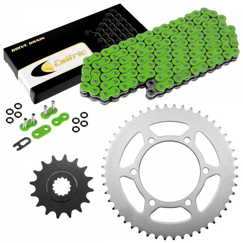 Caltric Green O-ring Drive Chain Sprockets Kit For Yamaha R6 Yzfr6 Yzf-r6 2003-2005