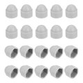 Nut Protection Cap 20pcs M10x17x20mm Plastic Hexagonal Screw Dome Acorn Hex Head Bolt Covers Waterproof Decorative Grey 