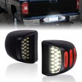 Runmade Red 3 Oled18 Smd License Plate Light White Lamp Assembly Smoke Len For Chevy Silverado 1500 2500 3500 Suburban Tahoe 