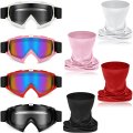 Tallew 4 Pcs Motorcycle Dirt Bike Goggles For Men Women Windproof Adjustable Atv And Neck Breathable Face Cover Classic Color 
