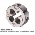 Uxcell 3pcs Tap And Die Set 5 16-20 Un Thread Roundpinging Tool Tap Kit For Nut Screw Bolt Thread Repair
