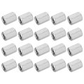 M4x0 7mm Coupling Nuts 20 Pcs 304 Stainless Steel Galvanized Hex Rod Threaded Connectors 10mm For Industrial Construction 