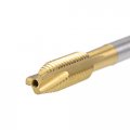 Uxcell Spiral Point Plug Threading Tap M8 X 1 25 Ground Threads H2 3 Flutes High Speed Steel Hss 6542 Titanium Coated Metric