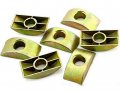 10 Pcs Half Moon Nuts Spacer 8 Mm Hole Diameter Furniture Connector Fittings For Wooden Railing Bronze Tone Alloy 