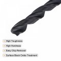 Uxcell 6542 High Speed Steel Straight Shank Twist Jobber Drill Bit Fully Ground Black Oxide Bits 6 2mm Diameter 100mm Total