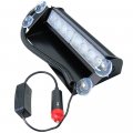 Hqrp 8 Led Car Deck Truck Dash Strobe Flash Warning Light Emergency 12v Red Leds Plus Coaster
