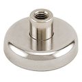 Master Magnetics Nacf126x2 Retaining Threaded Female 4-20 Nickel Plated 75 Lb Hold Neodymium Magnet 1 26 Diameter 0 69 Overall 