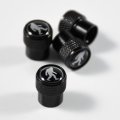 Sasquatch Bigfoot Tire Valve Stem Caps For Ford Bronco 4 Piece Aluminum Alloy Metal Wheel Air Covers With Rubber Gaskets Silver