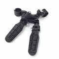 Xkh Group Motorcycle Black Adjustable Highway Peg Mounting Kit With Footpeg Foot Rest For Yamaha V-star Roadstar Suzuki