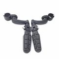 Xkh Group Motorcycle Black Adjustable Highway Peg Mounting Kit With Footpeg Foot Rest For Yamaha V-star Roadstar Suzuki